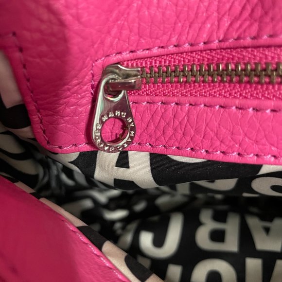 MARC JACOBS Early 2000s Vintage Pink Crossbody Bag Purse w Silver Hardware - Picture 6 of 16